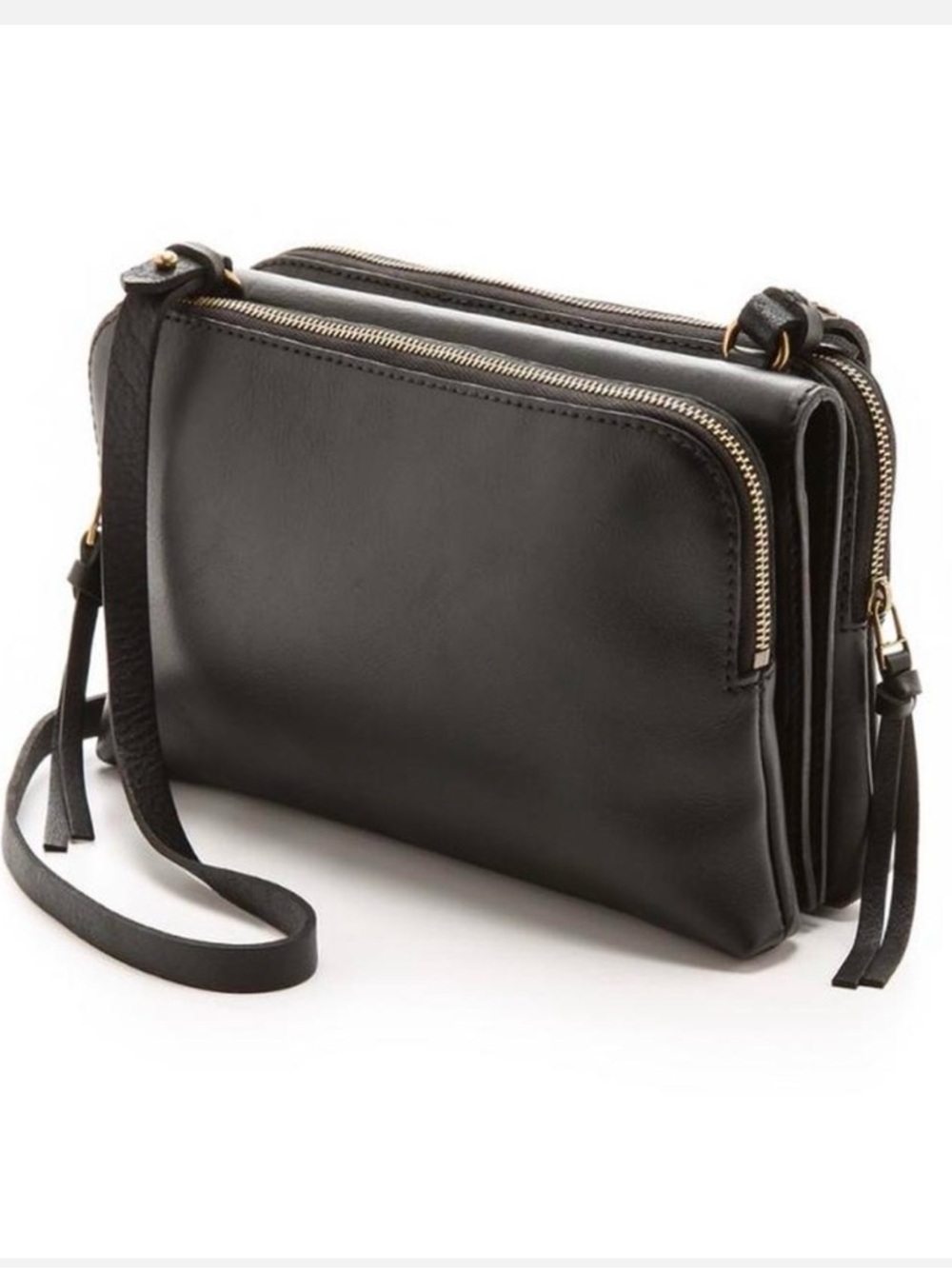 Madewell the twin pouch Black Leather
